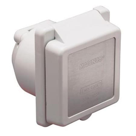 Marinco MARINCO 301ELRV Receptacle Outdoor- Indoor Use 125 Volt- 30 Amp Power M1D-301ELRV
